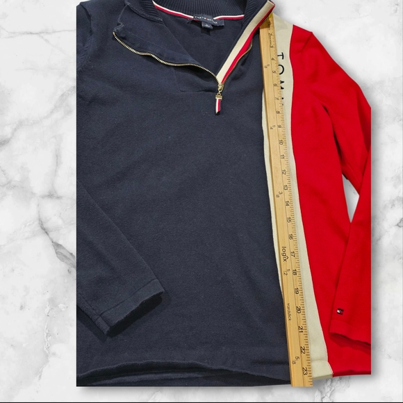 Tommy Hilfiger Navy, Red, and Cream Pullover - Picture 6 of 6